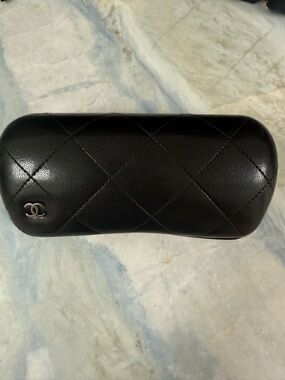 Chanel Quilted Black Eyeglass Case made in Italy